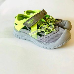 Oshkosh B'gosh Boy Toddler Sandals Lime Green & Gray Grey Size 10